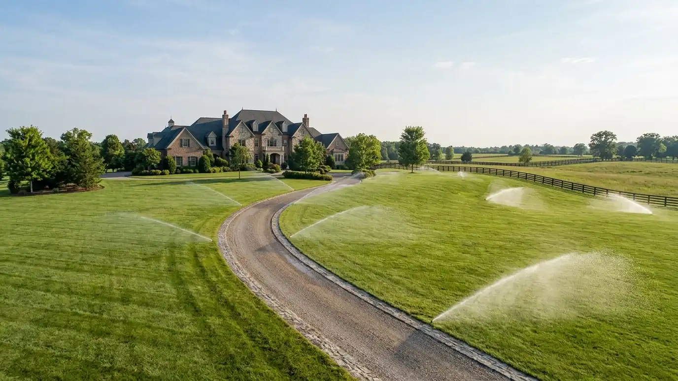 Sprinkler Systems for Estates and Large Acreage explained for Nashville and Middle Tennessee