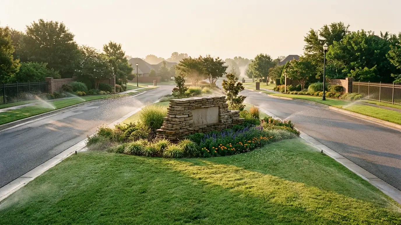 Irrigation for HOA and Community Common Areas explained for Nashville and Middle Tennessee
