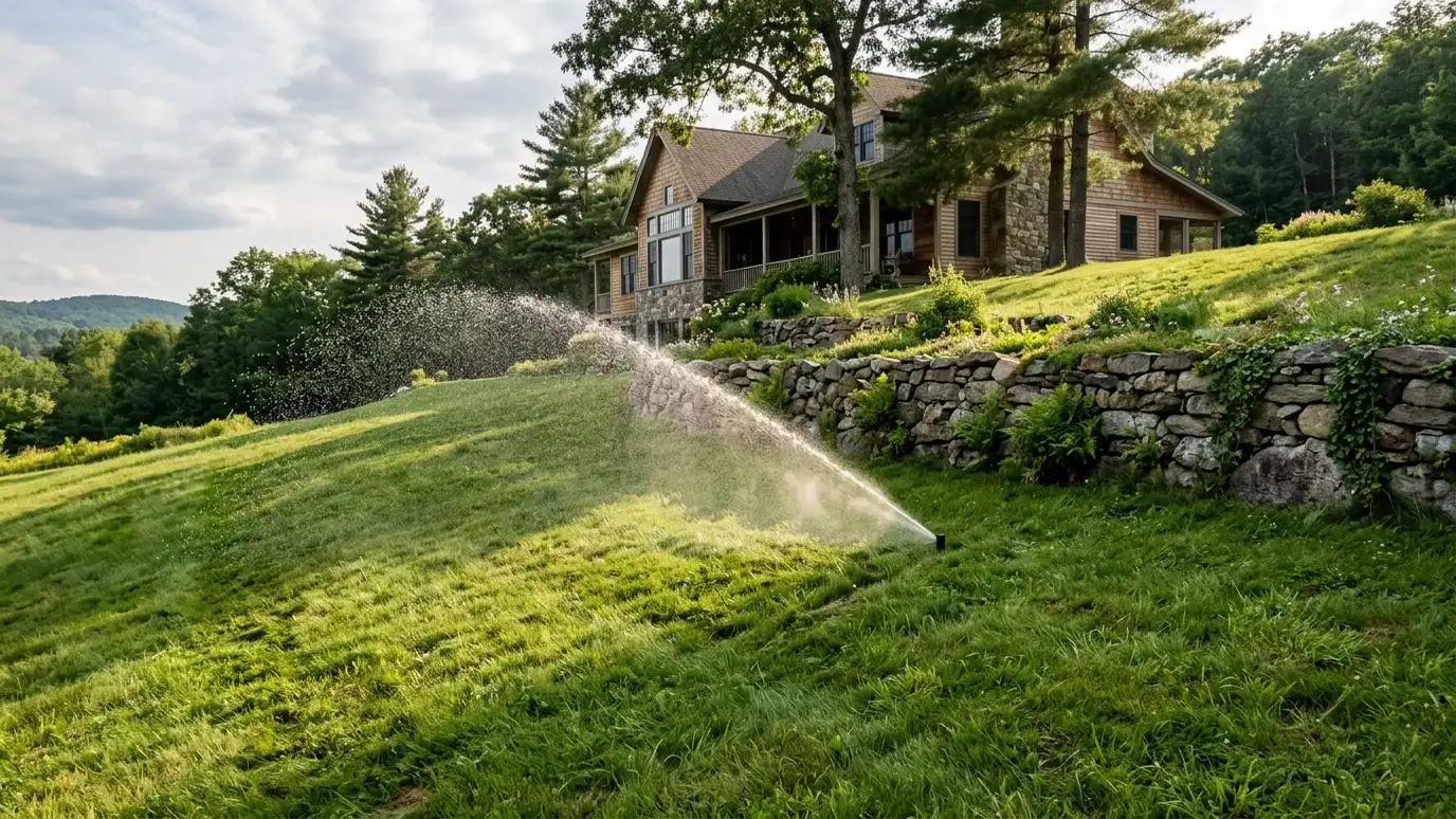 Sprinkler Systems for Sloped and Hilly Yards explained for Nashville and Middle Tennessee