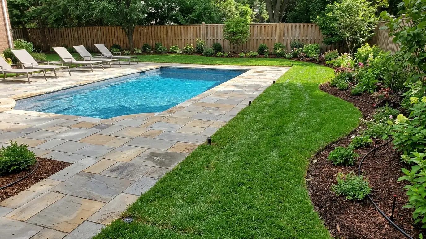 Sprinkler Relocation Around Pools, Patios and Additions in Nashville and Middle Tennessee